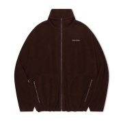 데일리 플리스 집업자켓 | 브라운