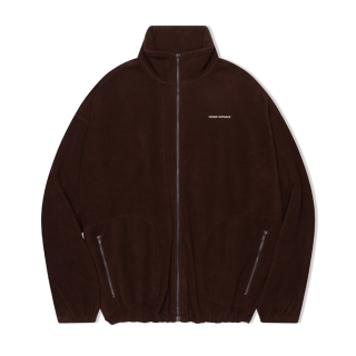 데일리 플리스 집업자켓 | 브라운