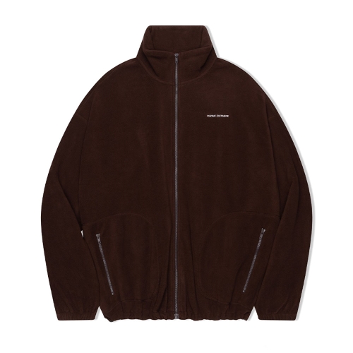 데일리 플리스 집업자켓 | 브라운