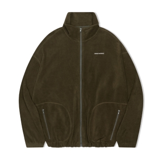 데일리 플리스 집업자켓 | 카키