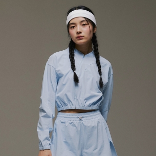 라이트 아크 슬랜트 집업 | 스카이블루