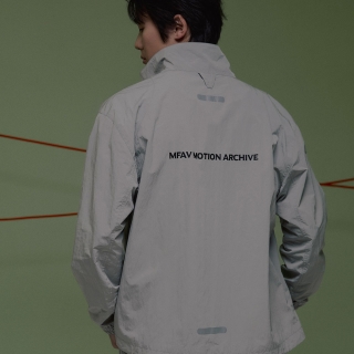 유틸리티 슬랜티드 집업 라이트그레이