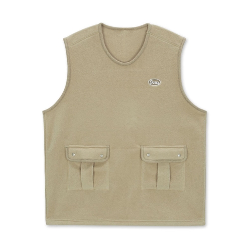 아웃포켓 플리스 베스트 | 베이지