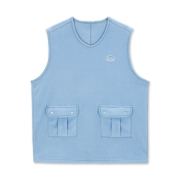 아웃포켓 플리스 베스트 | 스카이블루