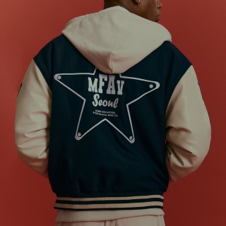 스타그라운드 바시티 자켓 네이비