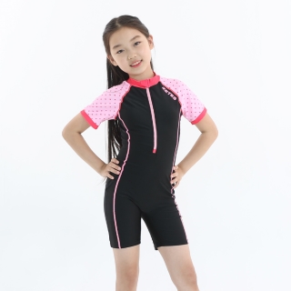 제테스 여아 올인원 집업 반팔 3부 수영복 핑크하트 G_2i361_S