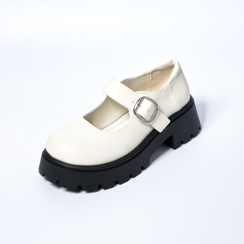 모그어스 라운드 메리제인 청키 로퍼