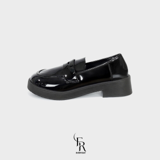 에브리데이 소이니 청키힐 에나멜 페니 로퍼 ED2607 | 블랙