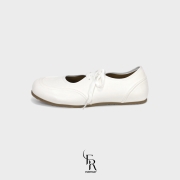 에브리데이 노라 발레무드 레이스업 메리제인 플랫 슈즈 ED2611 | 아이보리