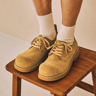 m2501 에데르제 데저트 4홀 스웨이드 더비 슈즈 | 데저트옐로우