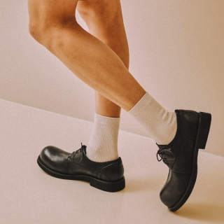 m2505 밴더미어 3홀 벨버티 더비 슈즈 | 젯블랙