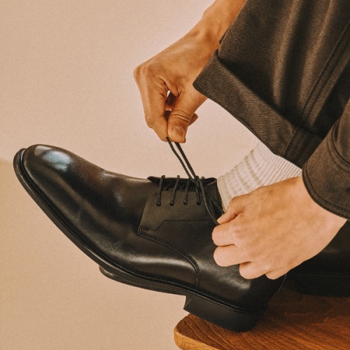 m2506 하이니치 4홀 클래식 더비 슈즈 | 내추럴블랙