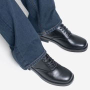 MONO19 노튼 옥스포드 5CM 더비 슈즈 매트블랙