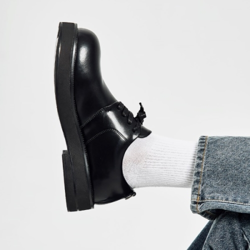 b2417 브라이스캐니언 돌핀 4홀 더비 슈즈 블랙