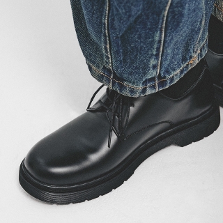 헤더 베이직 더비 슈즈 | 블랙