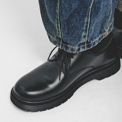 헤더 베이직 더비 슈즈 | 블랙