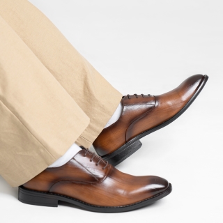 MONO14 폴리체 클로즈 클래식 옥스포드 슈즈 | 에스프레소브라운