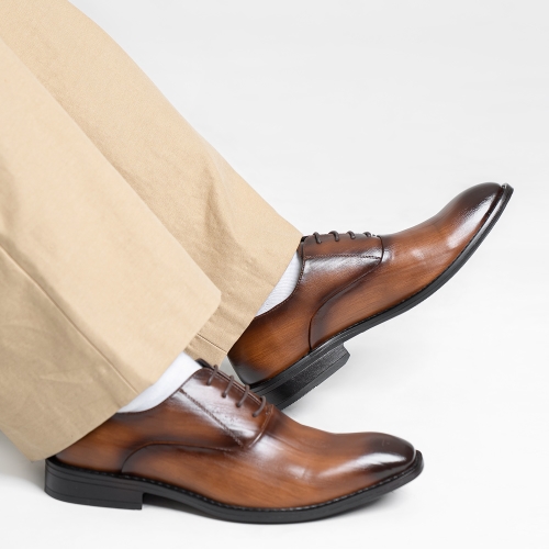 MONO14 폴리체 클로즈 클래식 옥스포드 슈즈 | 에스프레소브라운