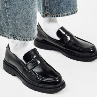 b2420 페트리파이드 콜프 더블솔 페니 로퍼 블랙