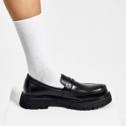 b2422 매머드케이브 베이직 페니 로퍼 블랙