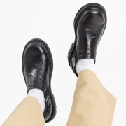 MONO29 미네르바 탑그레인소가죽 러기드 로퍼 슈즈 | 블랙