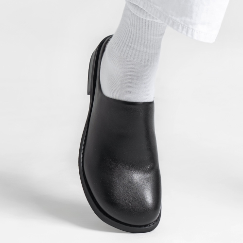 MONO17 라돔스코 5CM 베이직 라운드 뮬 블랙