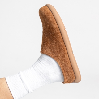 MONO18 브론키 러프 코지 누벅 뮬 캐롯카멜