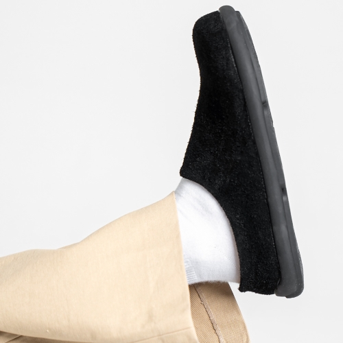 MONO18 브론키 러프 코지 누벅 뮬 마스블랙