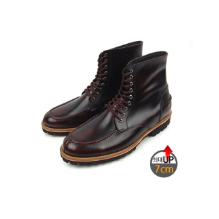 최대 7cmUP 플레인토 더비 부츠 5115 | 와인
