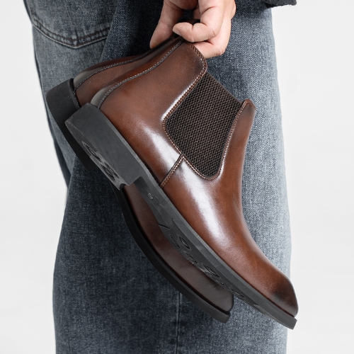 MONO10 글리비체 모던 첼시 부츠 | 모카브라운