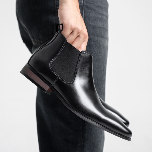 MONO15 보워민 숏 엣지드 첼시부츠 | 블랙