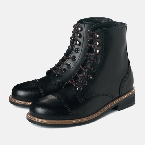 러셀 소가죽 클래식 워크부츠 4cm (CR0090BK) | 블랙