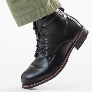 MONO22 러브굿 클래식 웨스턴 워크 부츠 | 블랙