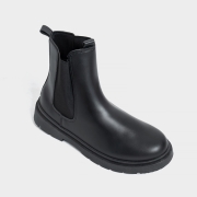 GO90 론탈 베이직 샤픈 첼시부츠 | 레더블랙