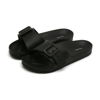 낫소 버클 슬리퍼 | 블랙