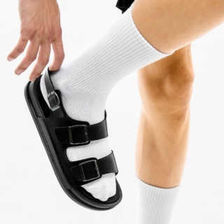 b2425 화이트샌즈 더블 스트랩 샌들 | 카멜브라운