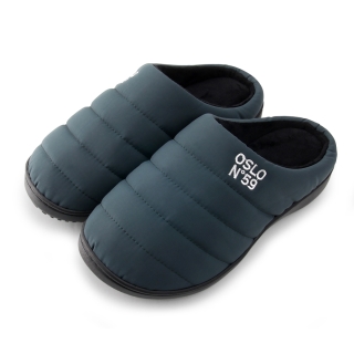 오슬로 N59 자수 패딩 슬리퍼 | 그린