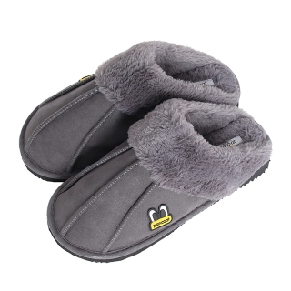 팬콧 크림 방한 슬리퍼 | 그레이