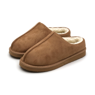 웰튼 스웨이드 방한 슬리퍼 | 브라운