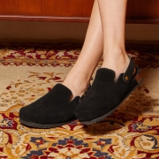 CANTO FUR BACK STRAP MULE | FCC2401 BLACK