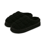 로드워크 뽀글2 방한 슬리퍼 | 블랙