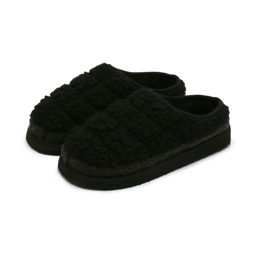 로드워크 뽀글2 방한 슬리퍼 | 블랙