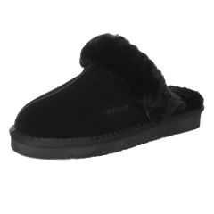 머핀 슬리퍼 스웨이드 | 블랙