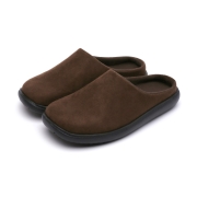웨이드 스웨이드 슬리퍼 | 다크브라운