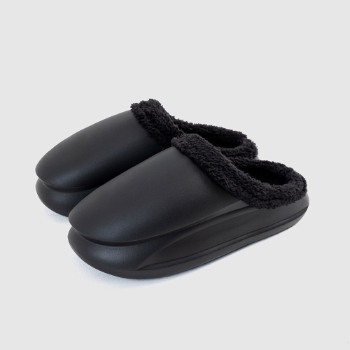 GO93 리피나 러버 털 슬리퍼 | 블랙