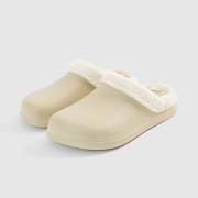 GO94 고에비 러버 라운드 털 슬리퍼 | 크림