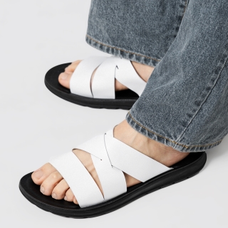 MONO3 피르잔 컴포트 슬라이드 화이트