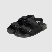 GO72 레쉬 스트랩 쿠션 샌들 | 블랙