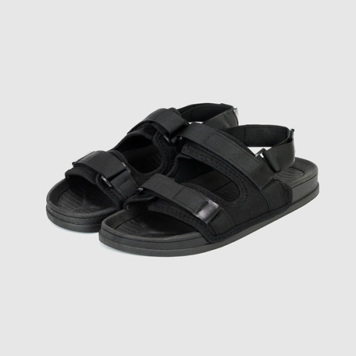 GO72 레쉬 스트랩 쿠션 샌들 | 블랙