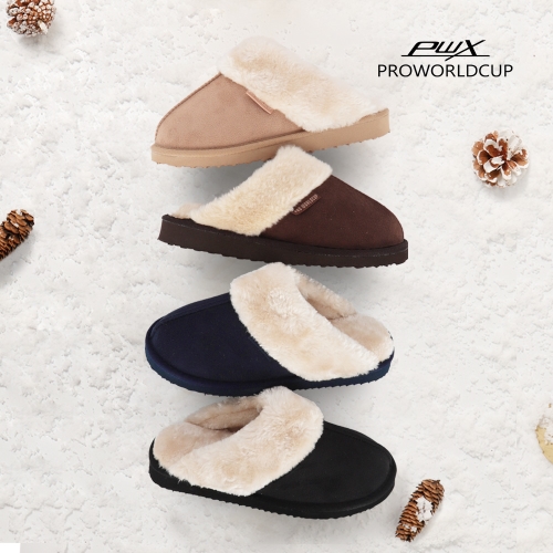 PWX 레빗털 여성 남성 커플 인도어 아웃도어 털방한슬리퍼